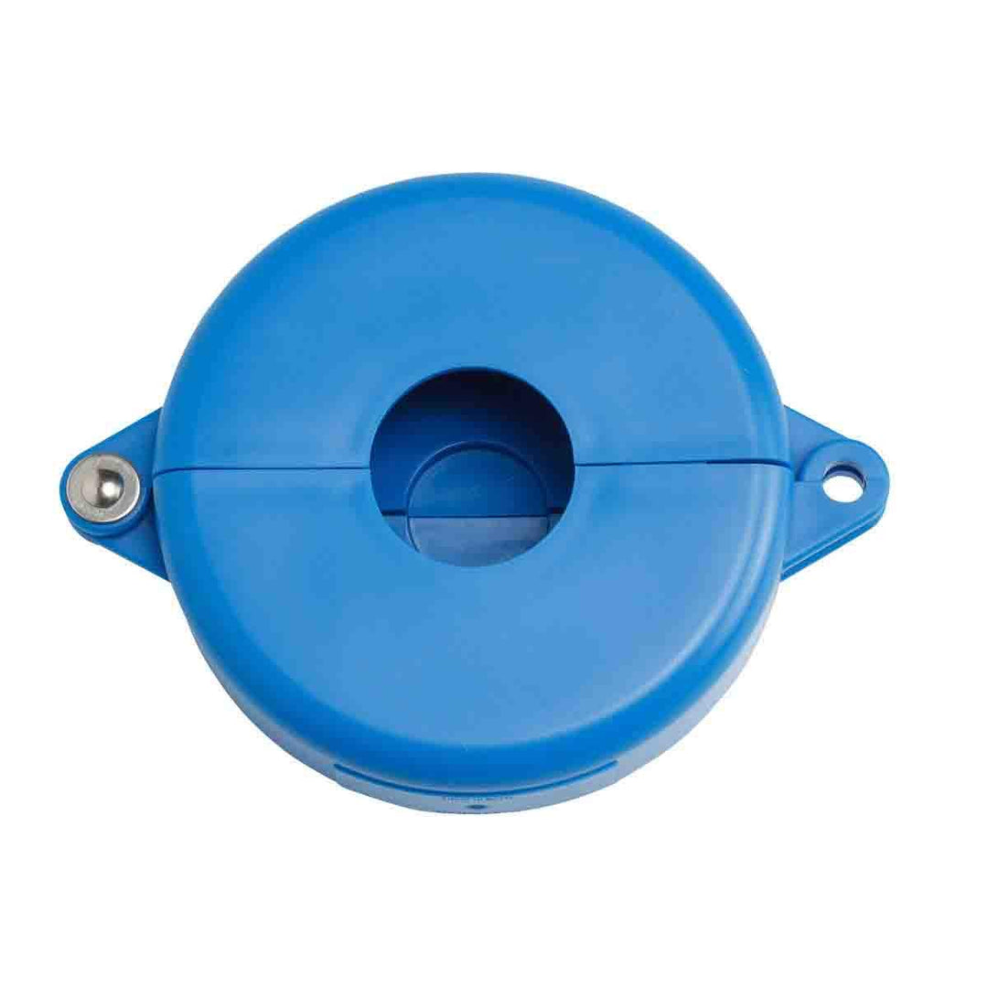 Brady Hinged Gate Valve Lockout Blue for 2-1/2" - 5" Valve Handle Diameters