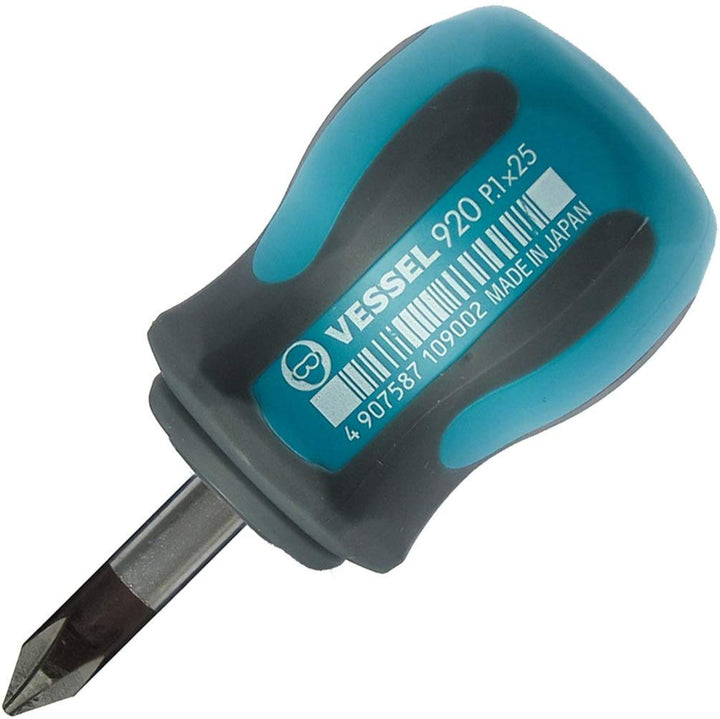 VESSEL MEGADORA Stubby Screwdriver +1x25 (1") 920P125