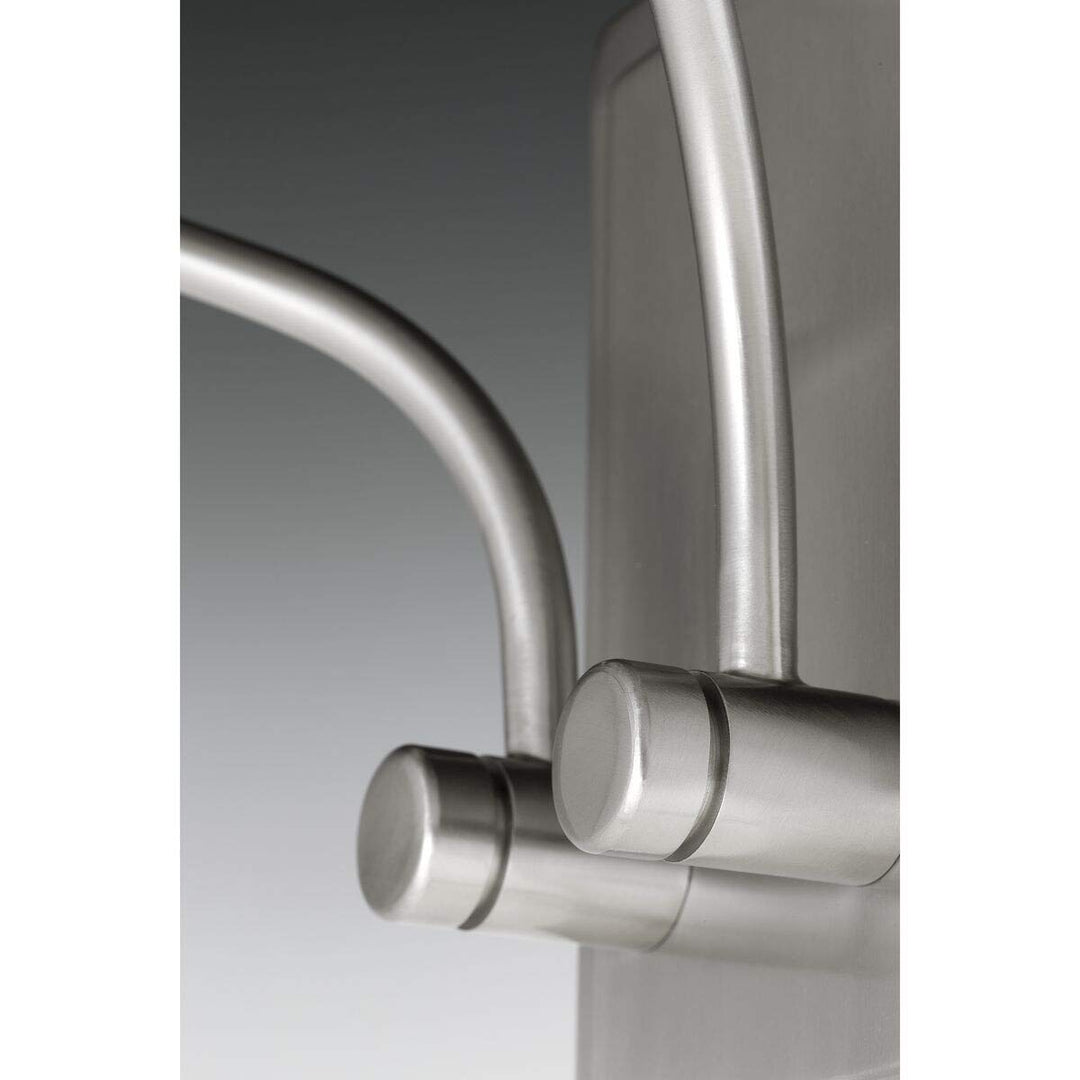 2-Light Brushed Nickel Sconce Grey Glam Steel - Diamond Home USA