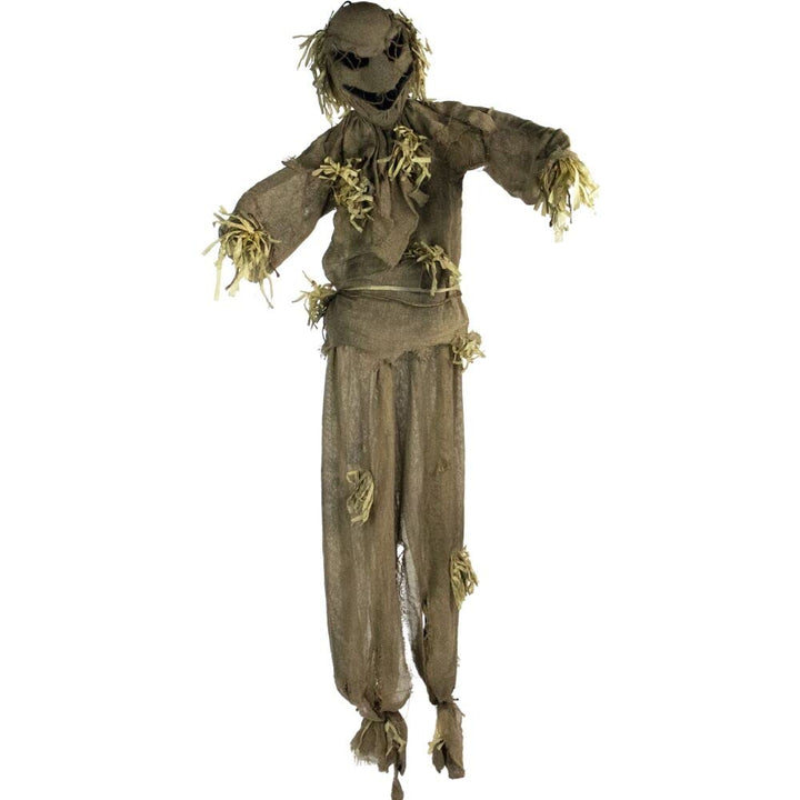 Haunted Hill Farm Life-Size Scary Talking Scarecrow Halloween Animatronic with