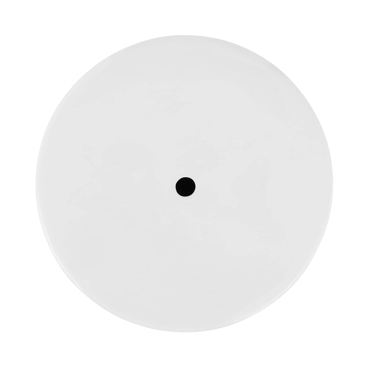 Ceramic Garden Stool White Modern Contemporary Glossy - Diamond Home USA