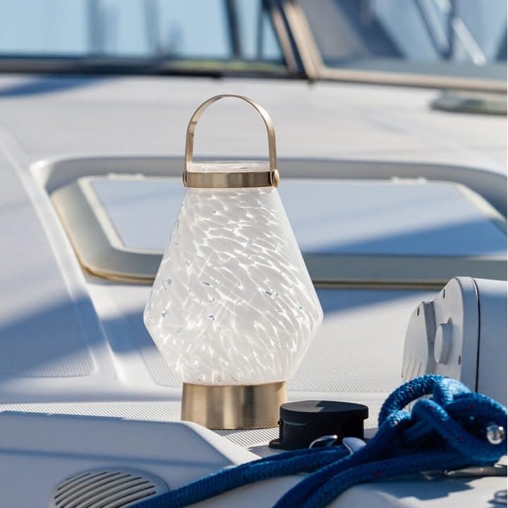 Lightkeeper Lantern Cone White Glass - Diamond Home USA
