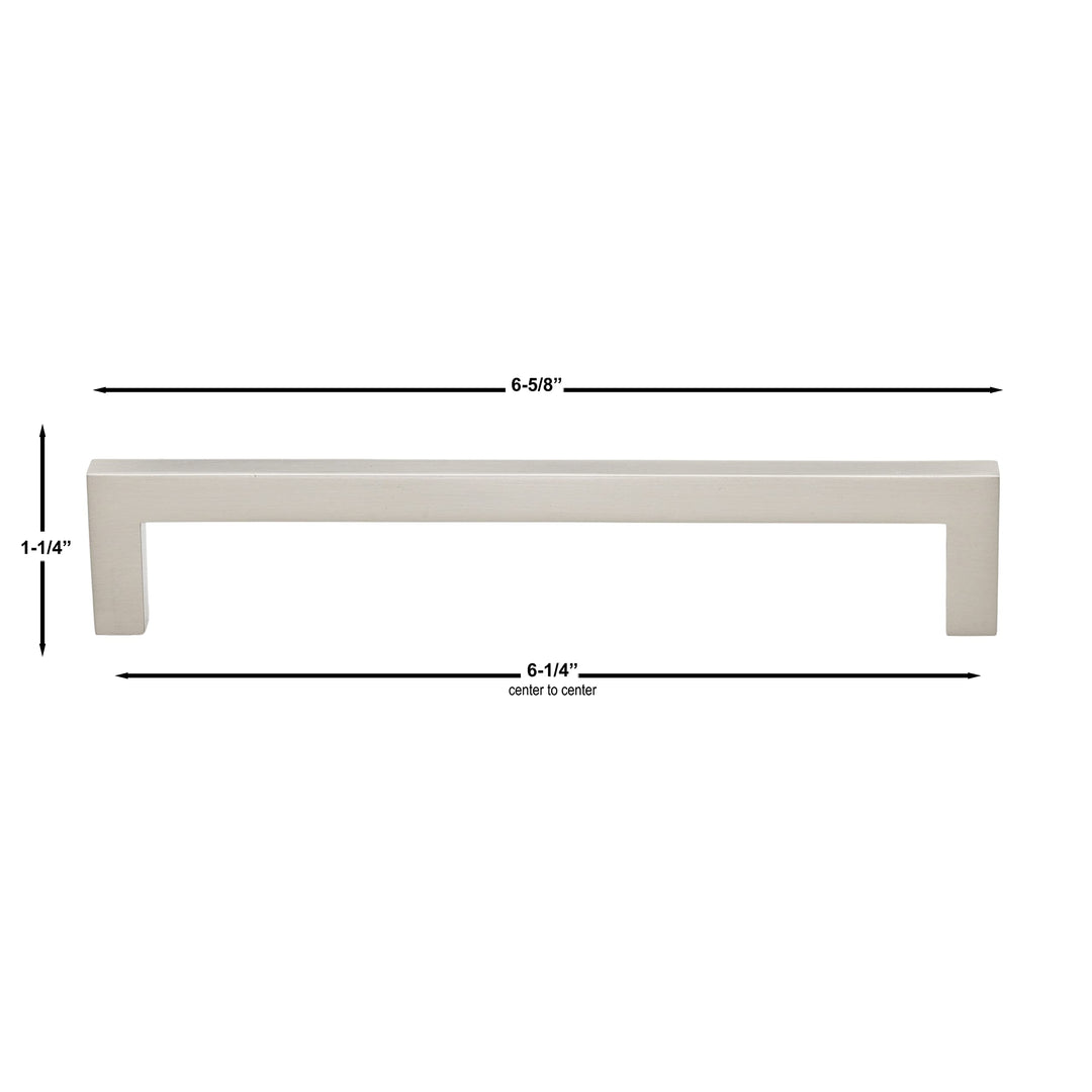 GlideRite Brass Gold Solid Square Cabinet Bar Pulls 6-5/16 in. Center Pack of 10 - Diamond Home USA