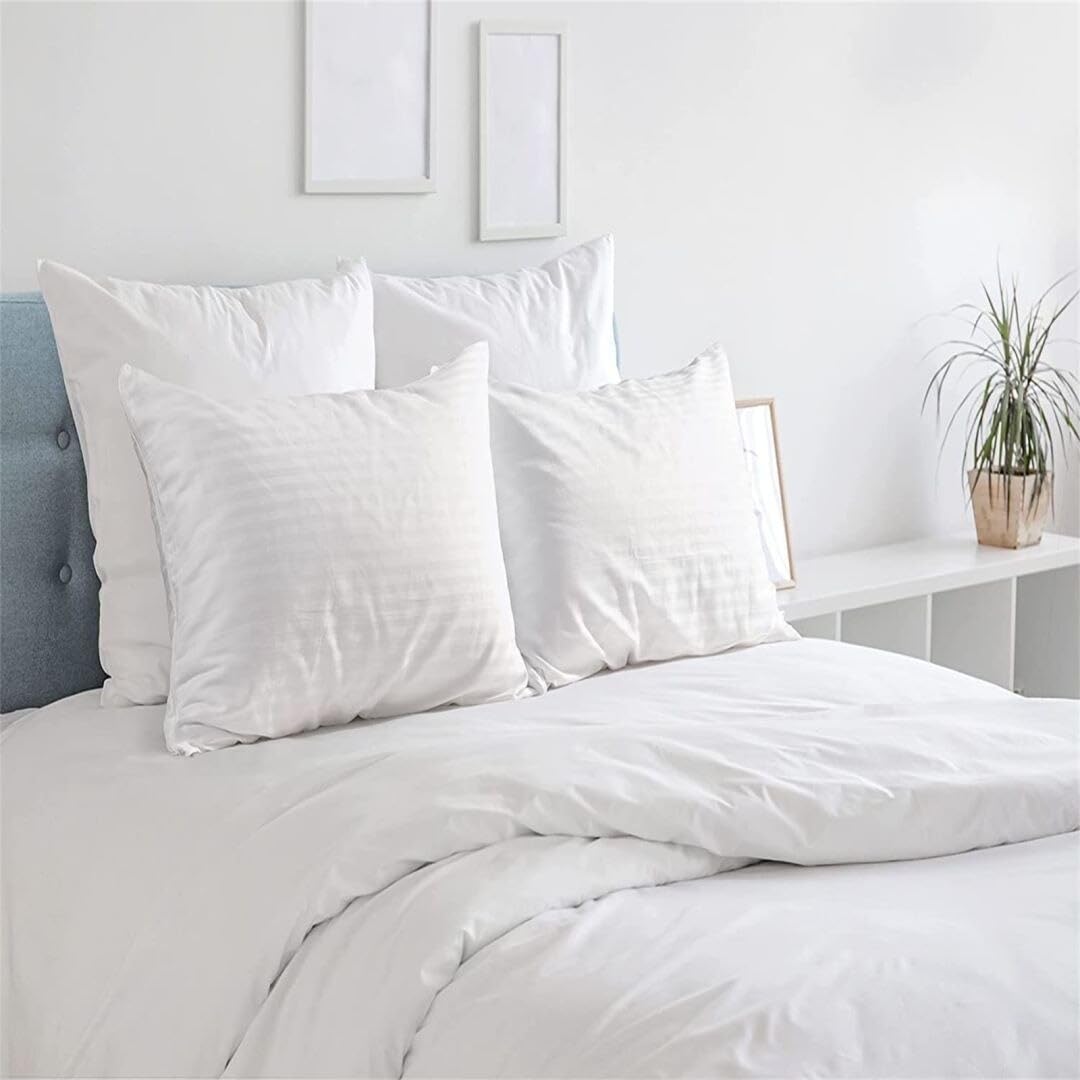 Zippered Pillow Protectors Cover Case (Standard 20x26) (4-Pack) Long-Staple