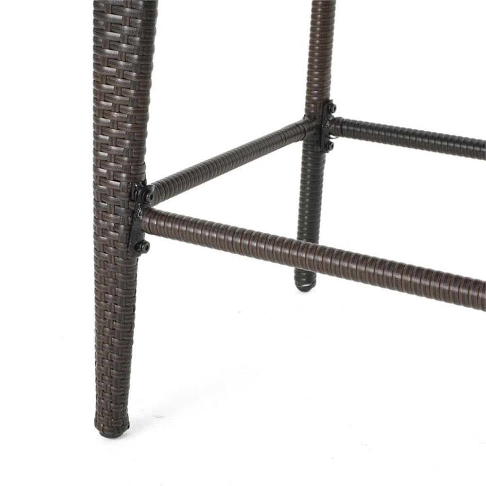 Christopher Knight Home Anaya Wicker Bar Stool 45" Multibrown - Diamond Home USA