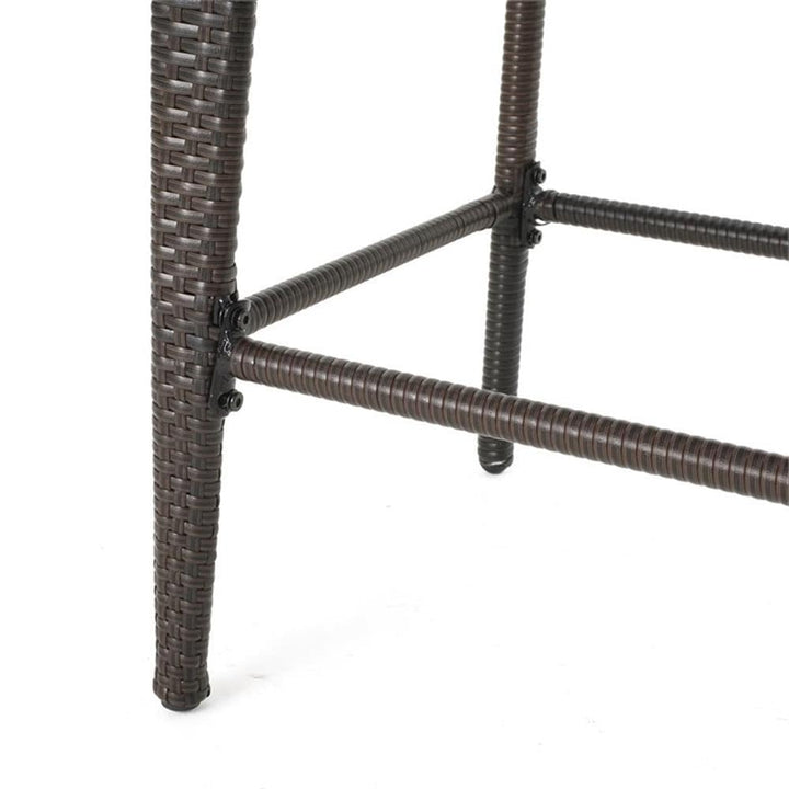 Christopher Knight Home Anaya Wicker Bar Stool 45" Multibrown - Diamond Home USA