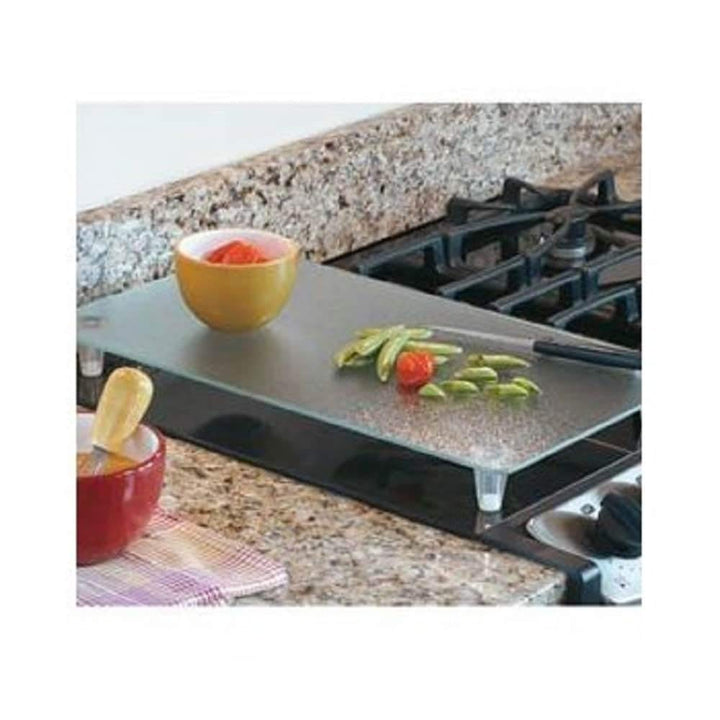 Clear Tempered Glass Instant Counter Cutting Board - Diamond Home USA