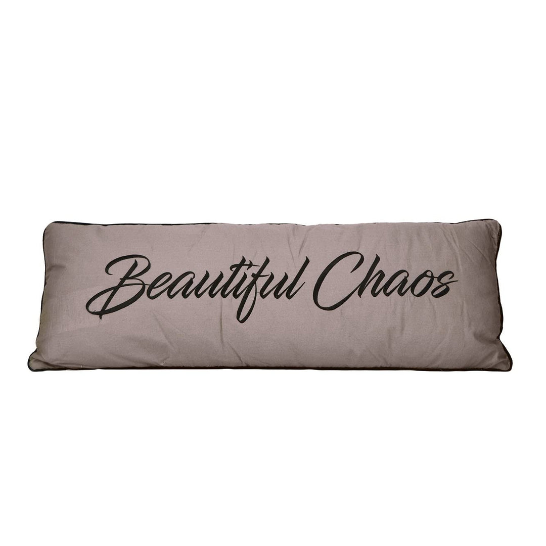 Beautiful Chaos Decorative Pillow Black Quotes Sayings Modern Contemporary