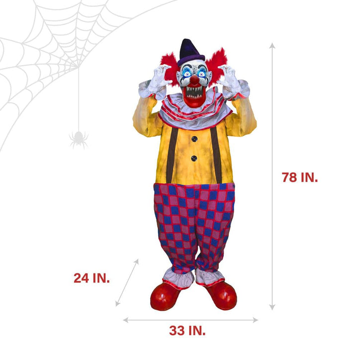 Haunted Hill Farm Motion-Activated Startling Arms Clown by Tekky Talking Scare - Diamond Home USA