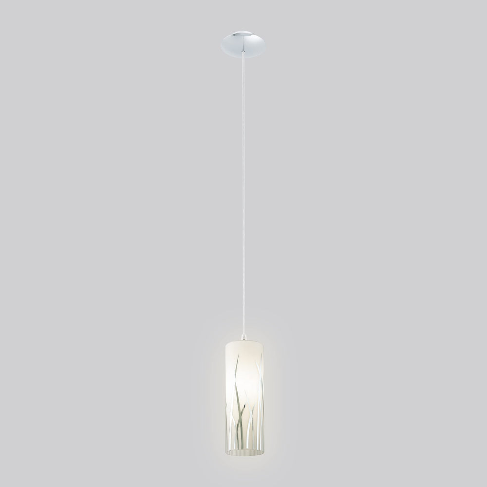EGLO 92739A Rivato 1 Pendant Hanging Adjustable Lighting Fixture with Glass - Diamond Home USA