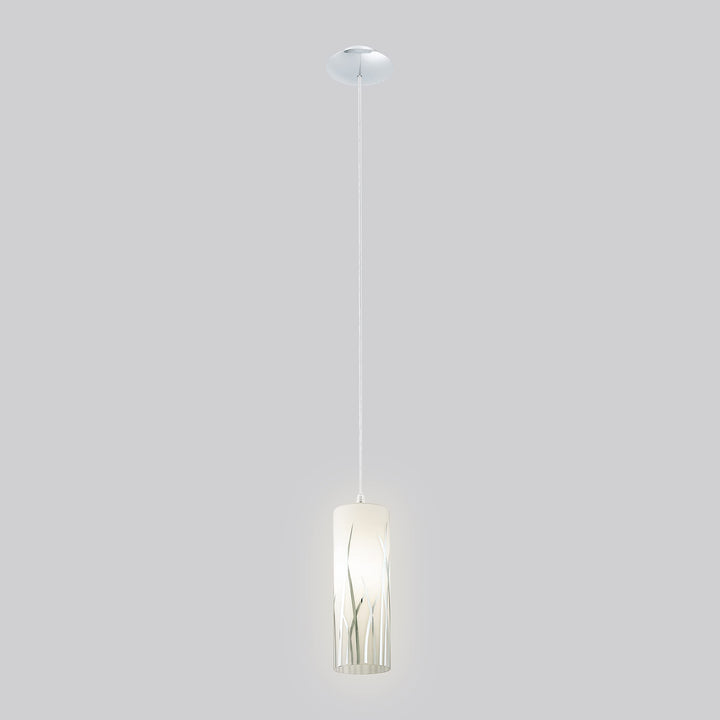 EGLO 92739A Rivato 1 Pendant Hanging Adjustable Lighting Fixture with Glass - Diamond Home USA