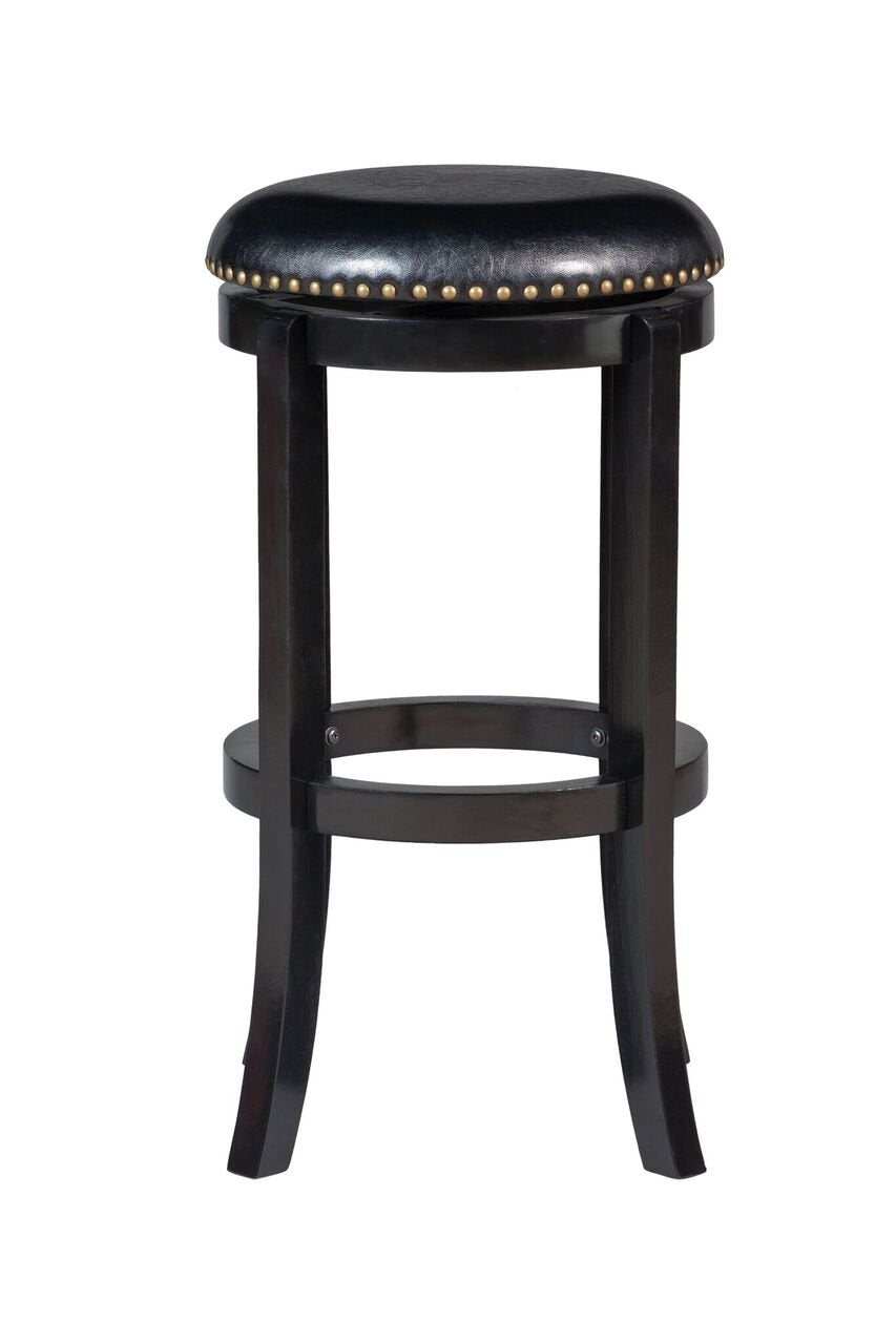 Boraam Cordova Bar Height Swivel Stool 29-Inch Black - Diamond Home USA