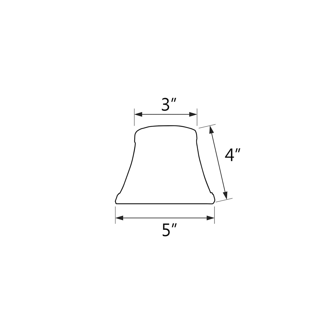 Aspen Creative 30274-5 Small Bell Shape Chandelier Clip-On Lamp Shade Set (5 - Diamond Home USA