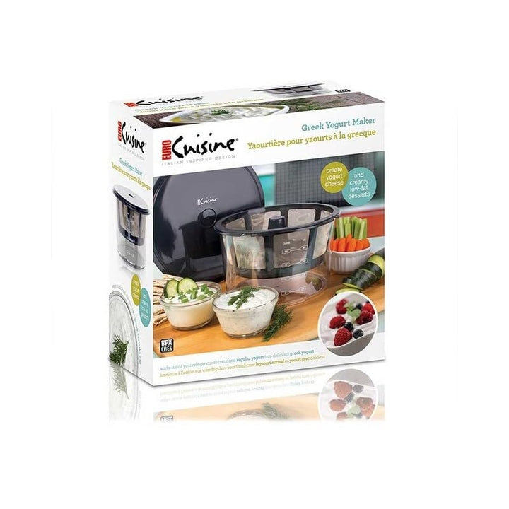 Greek Yogurt Maker/Strainer Black - Diamond Home USA