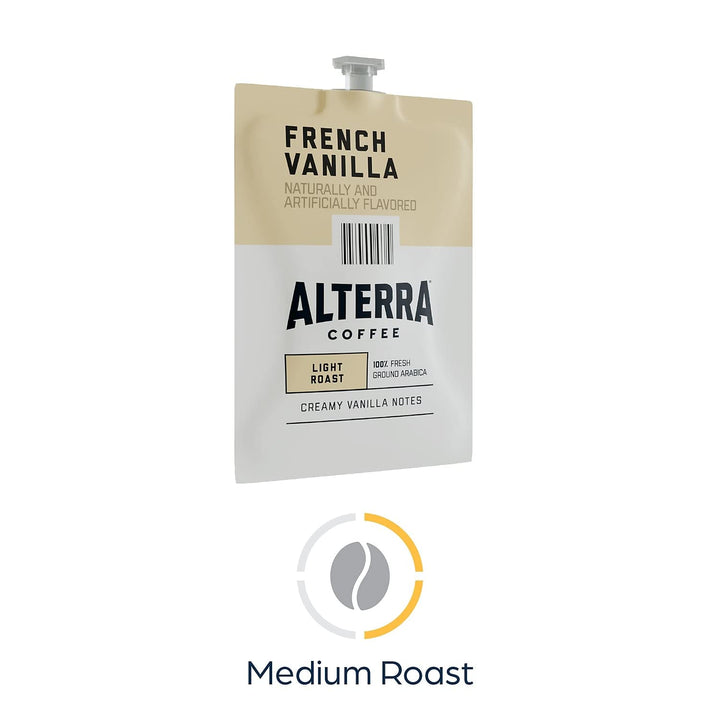 Alterra A183 Alterra Coffee Freshpacks French Vanilla 100/CT Black - Diamond Home USA