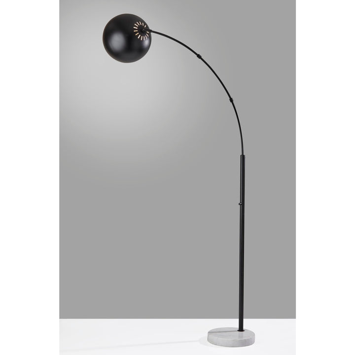 Adesso 5170-01 Astoria Arc Lamp 78 in. 100W Type A Bulb (Not Included) Black - Diamond Home USA