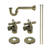 Kingston Brass KPK103P Trimscape Plumbing Supply Kit Combo Antique Brass