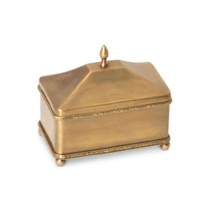 Park Hill Collection EAV16001 Brass Escritoire Boxes Set of 3 - Diamond Home USA