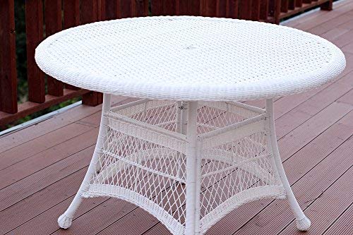 Jeco Wicker Round Dining Table 44"