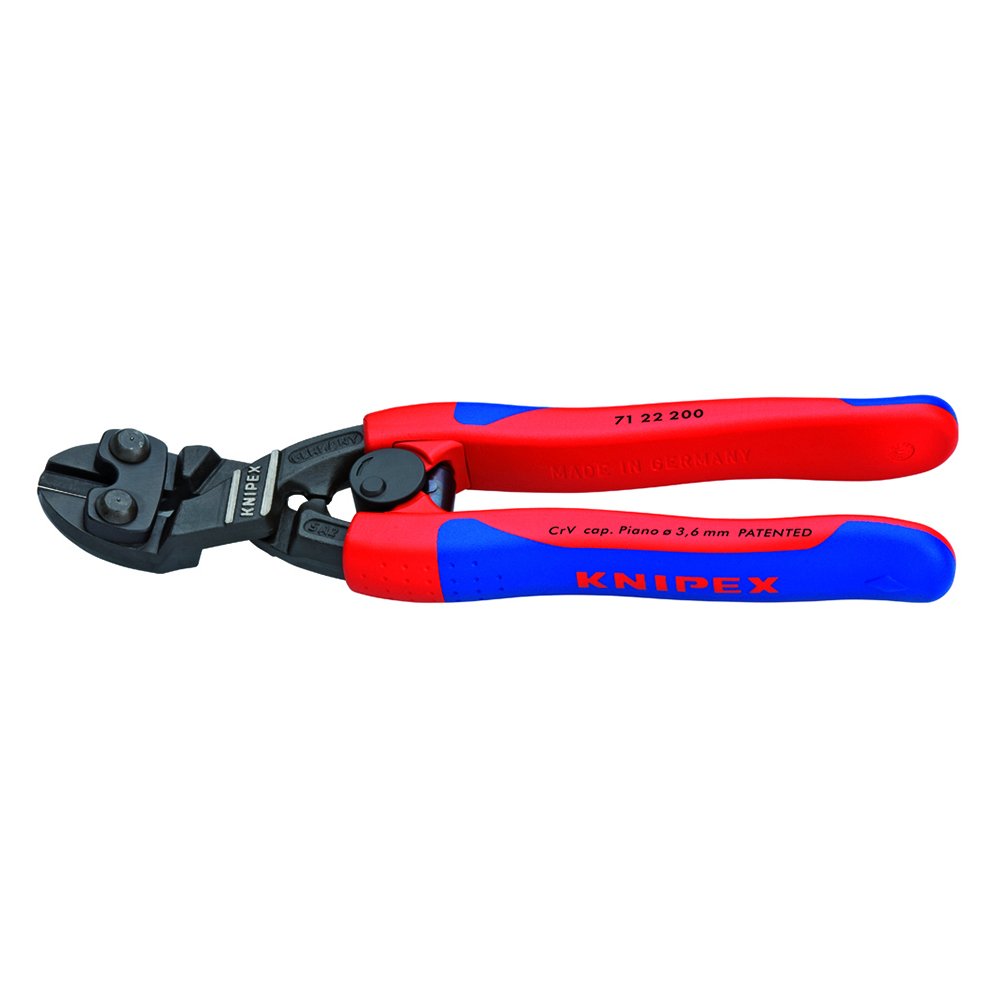 KNIPEX 7122200 Comfort Grip Angled High Leverage Cobolt Cut Red - Diamond Home USA