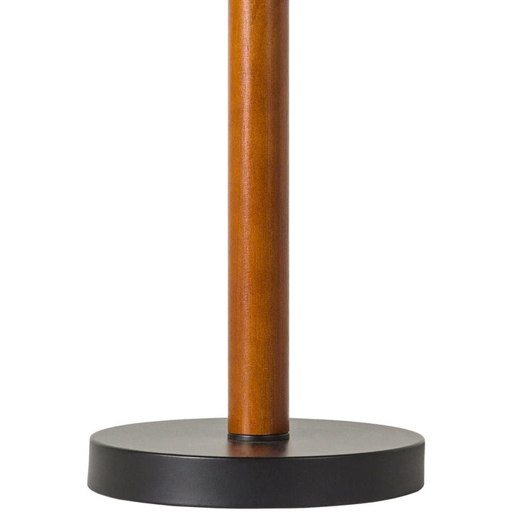 Wood Finish Table Lamp 23" h X 14" w 14" d Black Brown Modern Contemporary