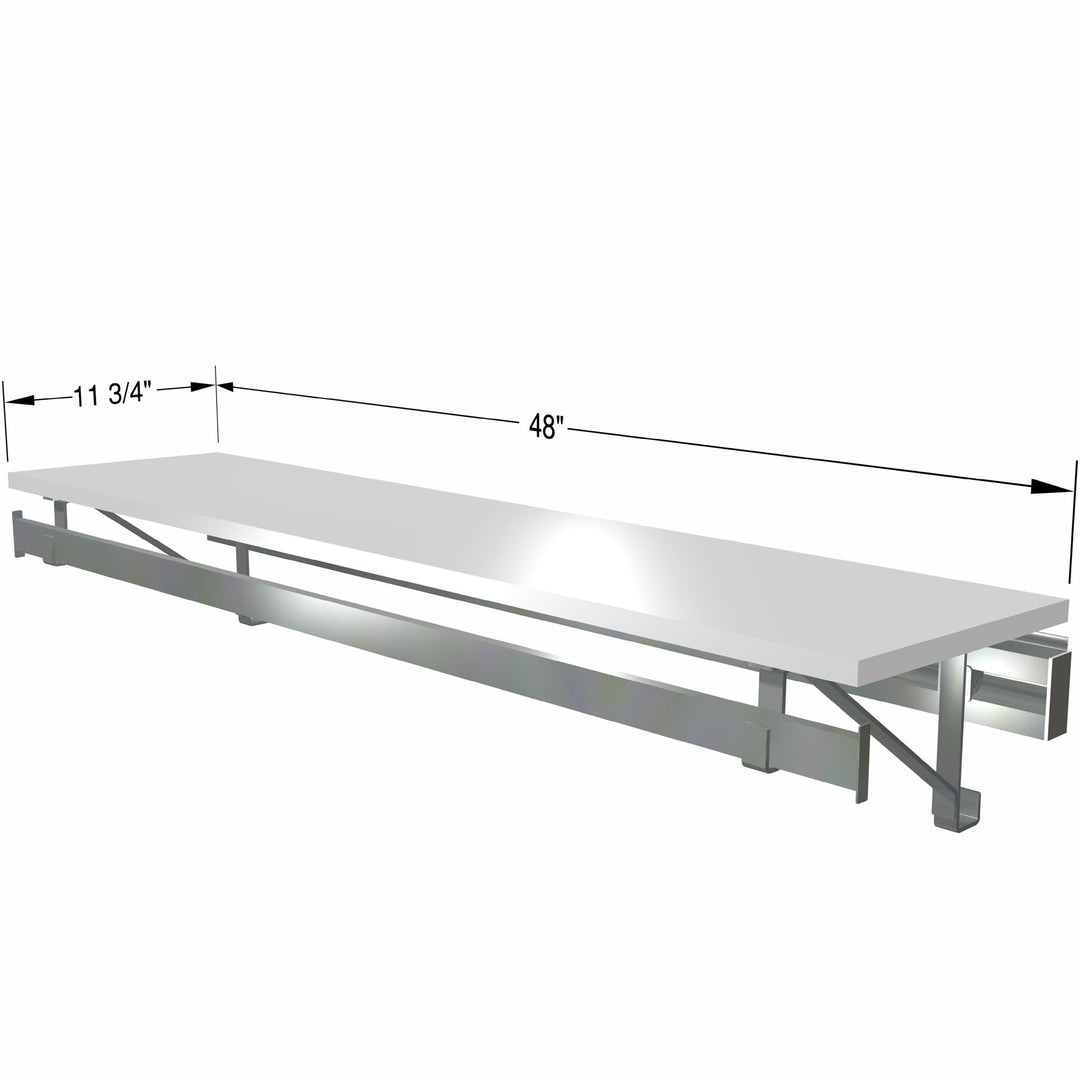 Arrange A Space Arrrange a Space RCMSY Best 52" Single Shelf/Hang Rod Kit