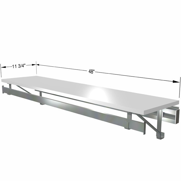 Arrange A Space Arrrange a Space RCMSY Best 52" Single Shelf/Hang Rod Kit