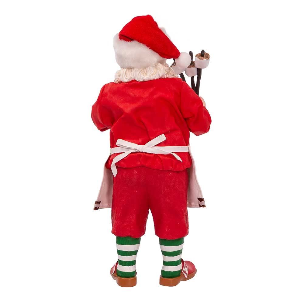 Kurt Adler 10.5-Inch Fabriché S'Mores Santa - Diamond Home USA
