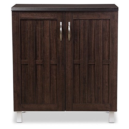 Excel Modern and Contemporary Dark Brown Sideboard Storage Cabinet by Baxton - Diamond Home USA