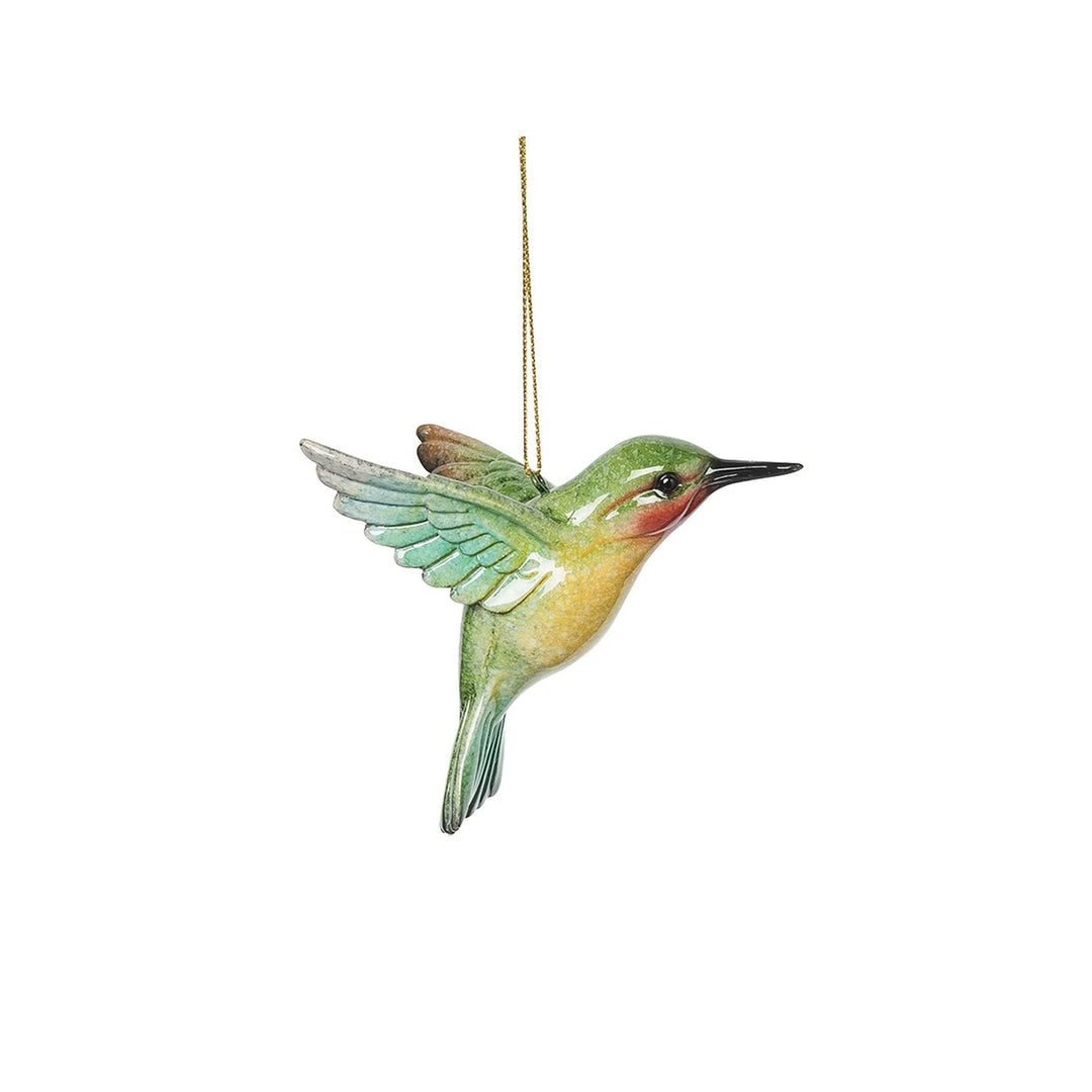 Hummingbird Ornaments Set of 3 3.82" X 2.87" 2.68" Multi Color Animals Synthetic - Diamond Home USA