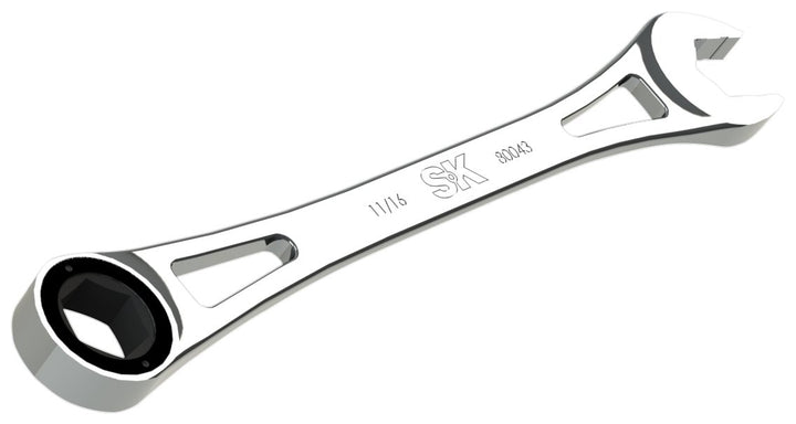 SK Tools USA 11/16" 6 Point X-Frame® Combination Ratcheting Wrench|80043