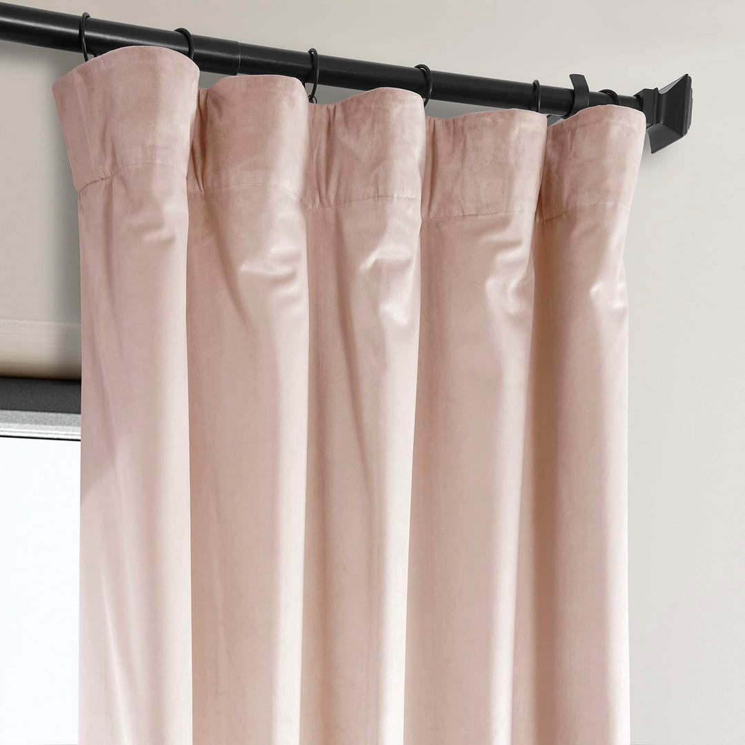 Exclusive Fabrics Heritage Plush Velvet Room Darkening Curtains (1 Panel) Luxury Velvet Curtains for Bedroom & Living Room.
