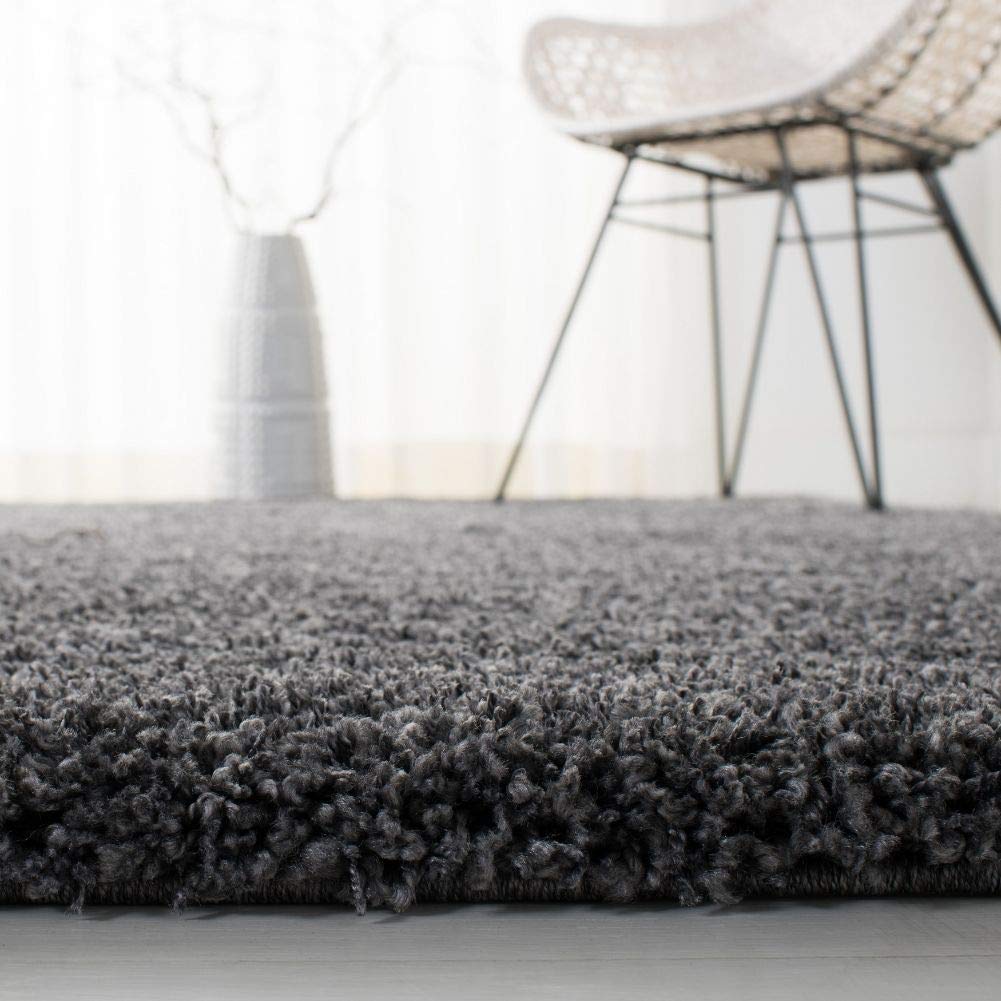 SAFAVIEH California Shag Collection Runner Rug - 2'3" x 13' Dark Grey - Diamond Home USA