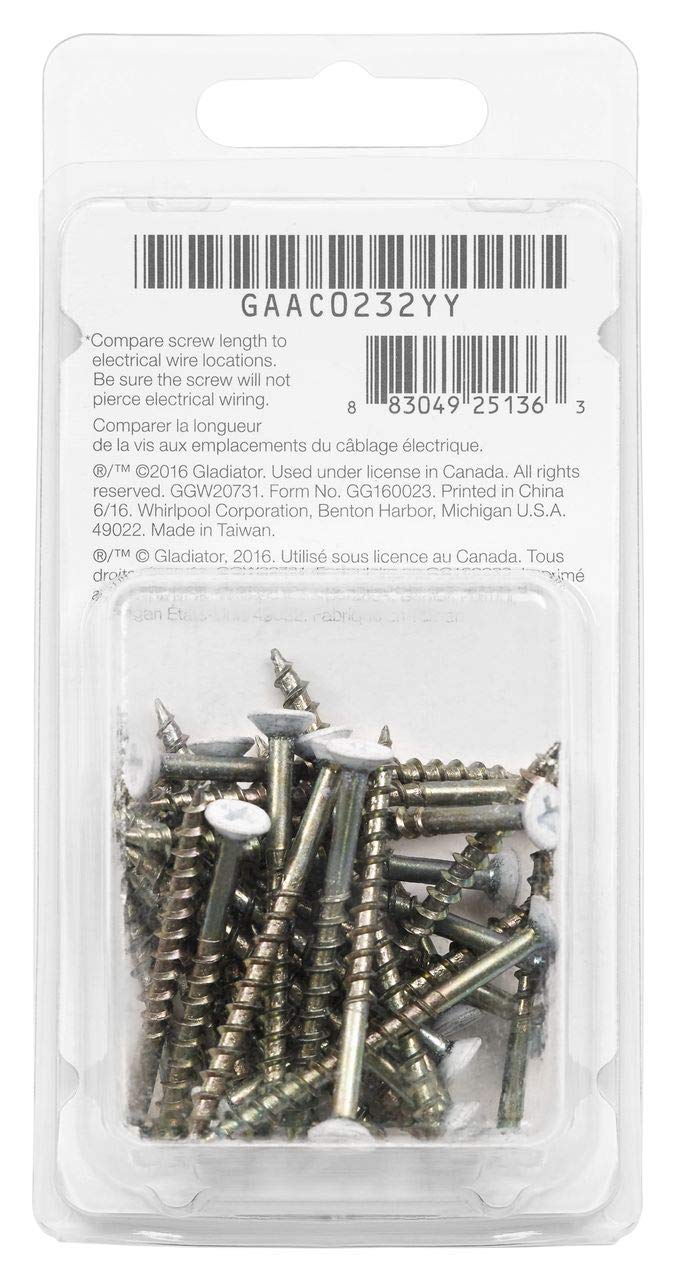Gladiator Color Matched Screws GAAC0232 - Diamond Home USA