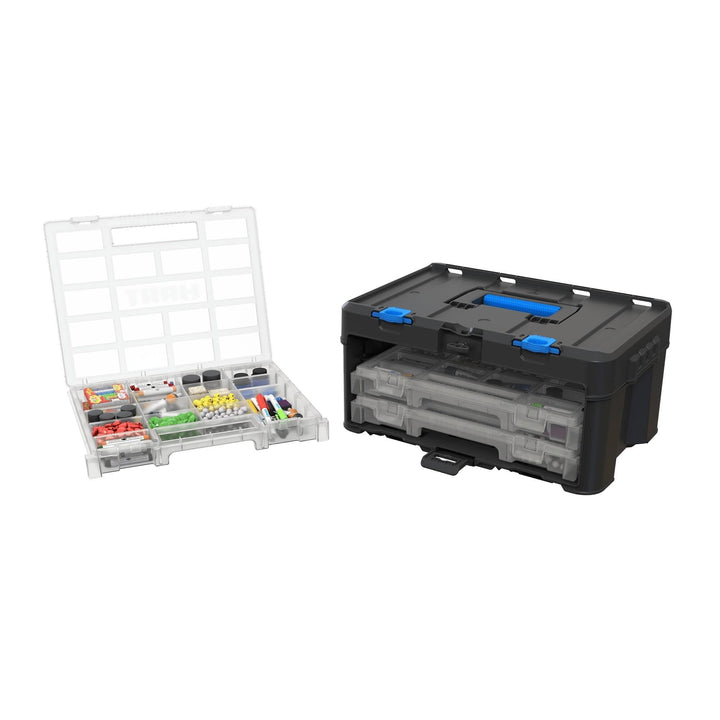 3 Case Parts And Tool Box Organizer Black - Diamond Home USA