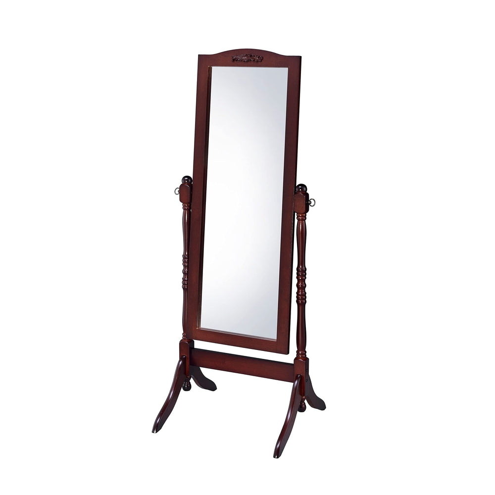 Walnut Floor Mirror A/n Casual Tilt - Diamond Home USA
