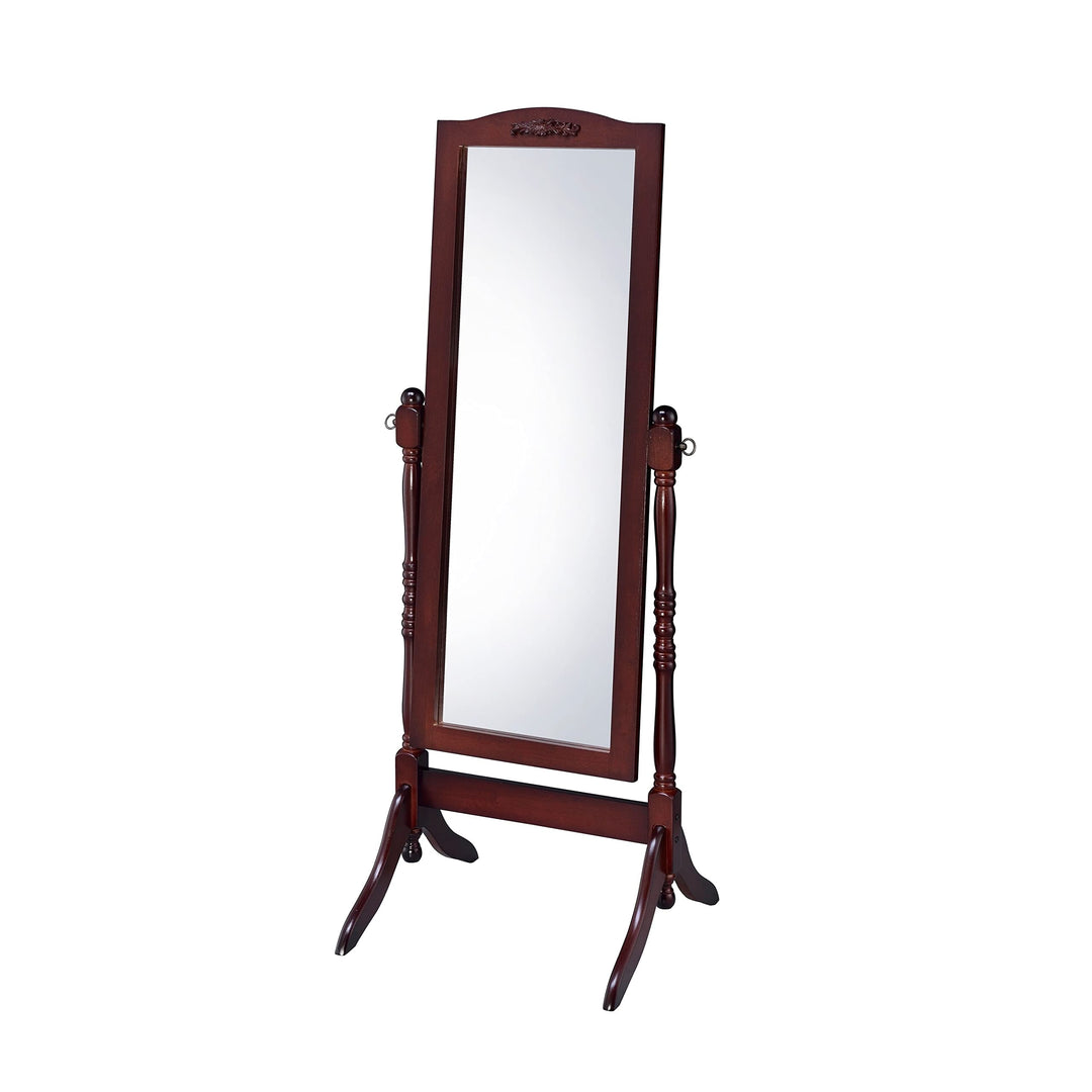 Walnut Floor Mirror A/n Casual Tilt - Diamond Home USA