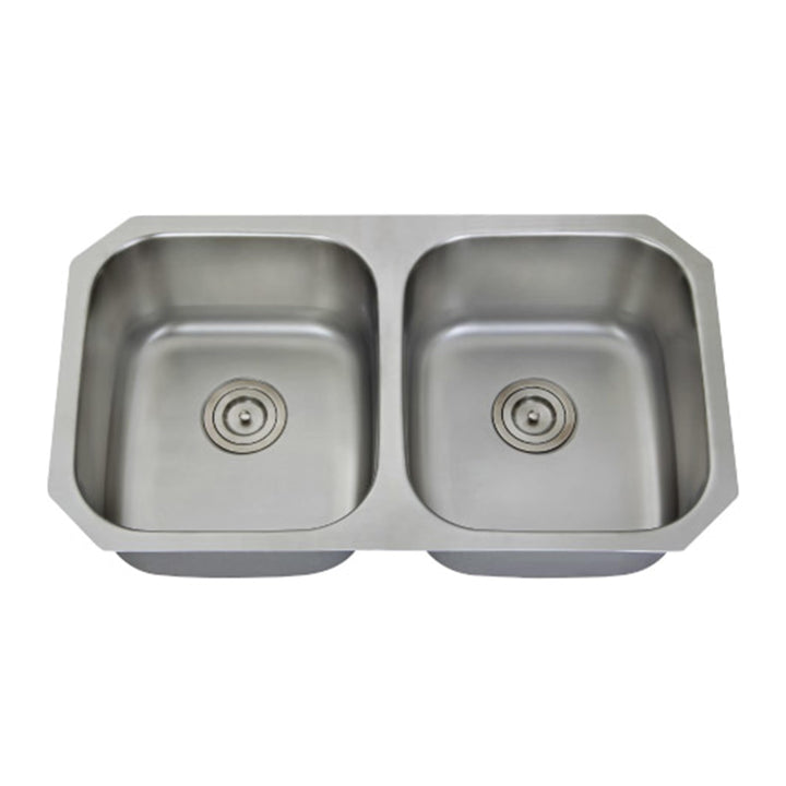 32" Classic Undermount Kitchen Sink50/50 Double Bowl Stainless Steel Sink 32''
