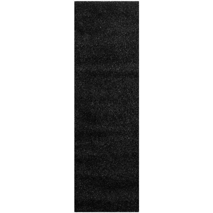 SAFAVIEH California Shag Collection Runner Rug - 2'3" x 11' Black Non-Shedding & - Diamond Home USA