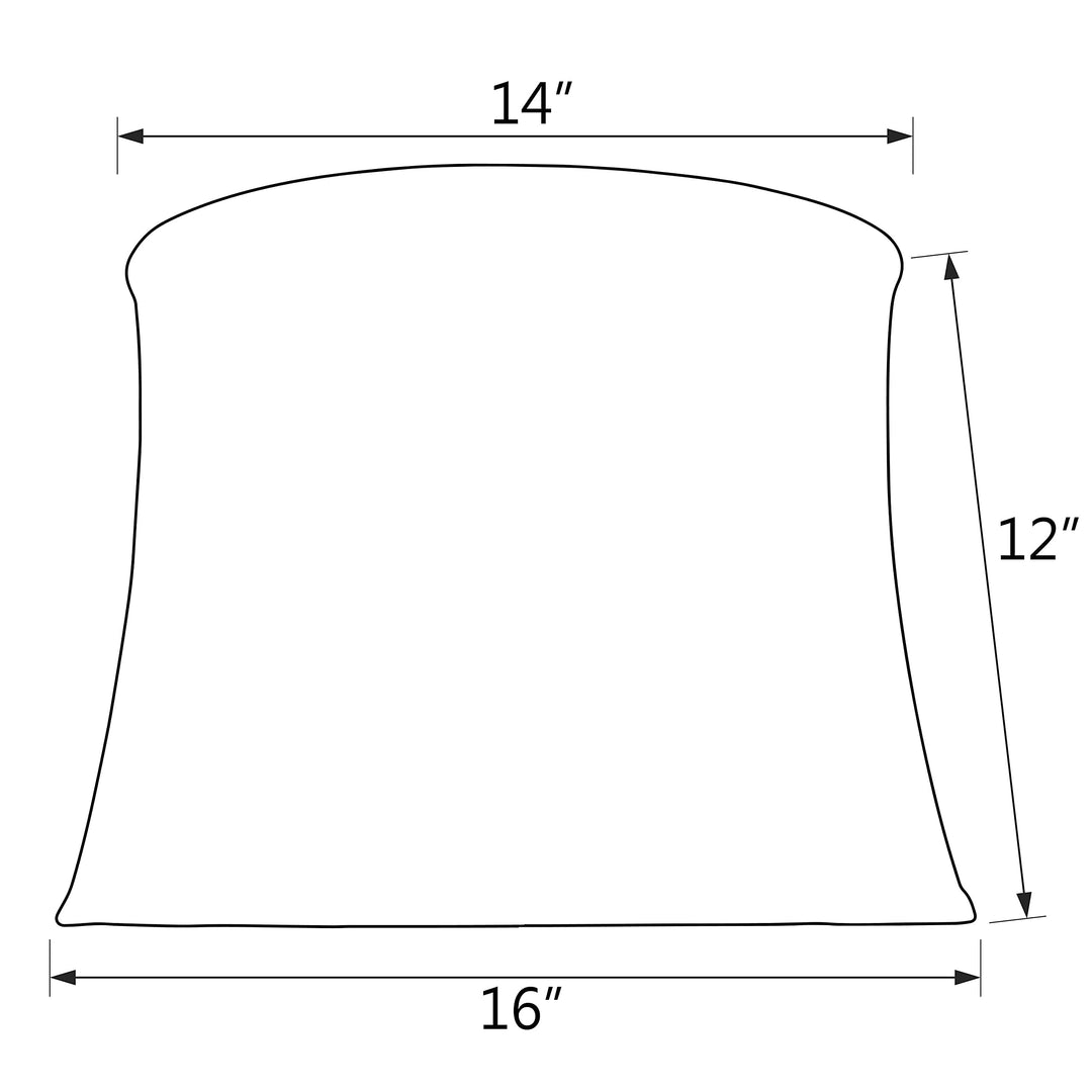 Aspen Creative 30021 Transitional Bell Shape Spider Construction Lamp Shade in - Diamond Home USA