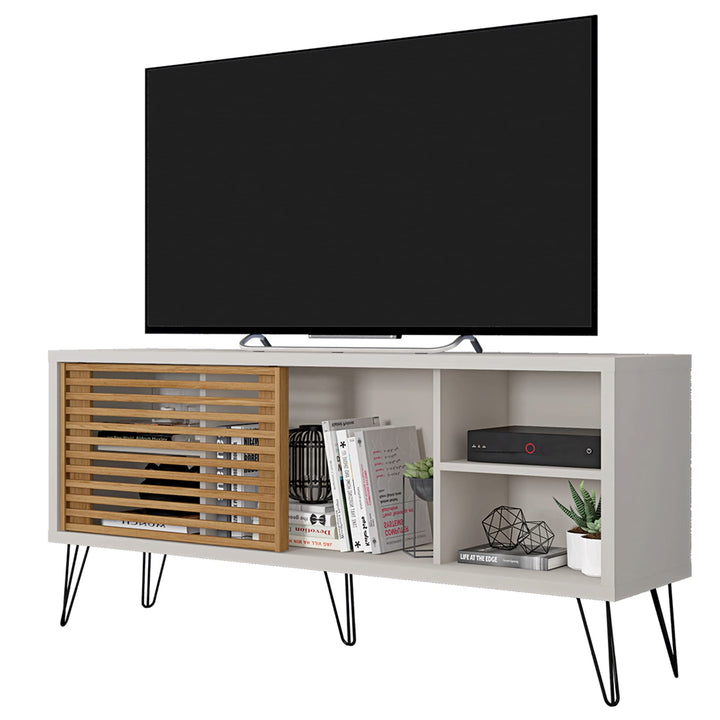 Lider Design Modern TV Stand with Sliding Door for TVs up to 55” - 53.5” Wide