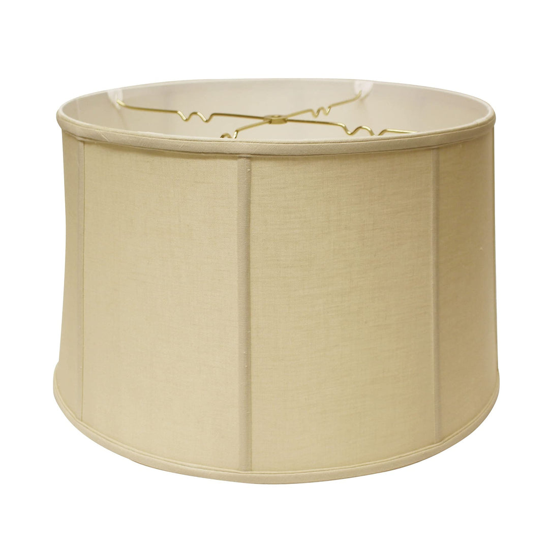 Cloth & Wire Slant Retro Drum Softback Lampshade with Washer Fitter Tan