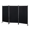 Proman Products - Galaxy Section Divider Water Repellent Fabric Room Divider Black