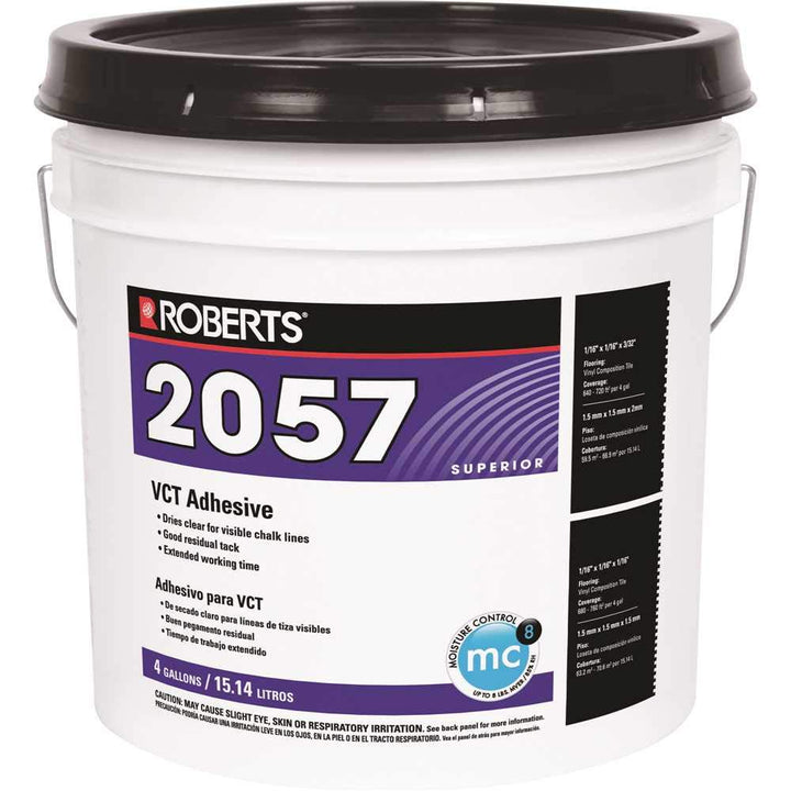 ROBERTS 2057-4 Superior Vinyl Composition Tile Adhesive 4 Gallon