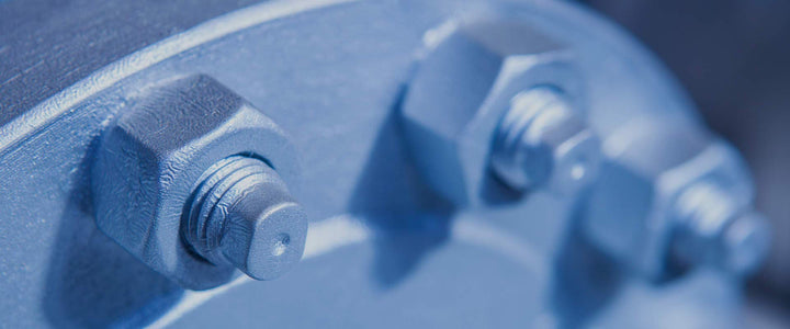 1/2" - 13 Thread Size 3-3/4" Long B7 Blue PTFE Coated Threaded Rods with HH Nuts - Diamond Home USA