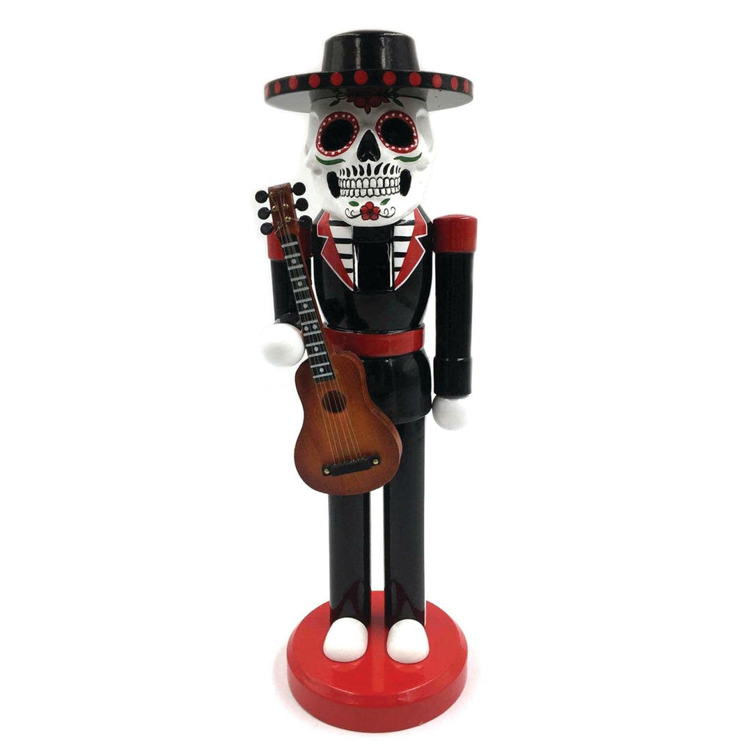 14 Inch Day of The Dead Nutcracker Black