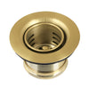Kingston Brass K451BBB Portland Stainless Steel Bar Sink Basket Strainer Brushed Brushed Brass