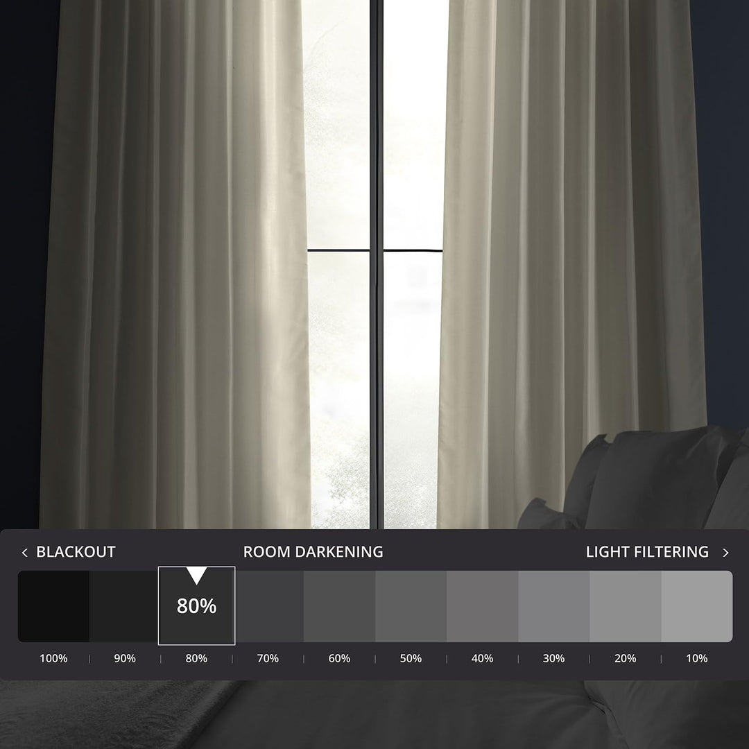 HPD Half Price Drapes Room Darkening Curtains for Bedroom Vintage Textured - Diamond Home USA