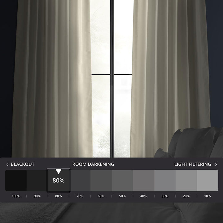 HPD Half Price Drapes Room Darkening Curtains for Bedroom Vintage Textured - Diamond Home USA