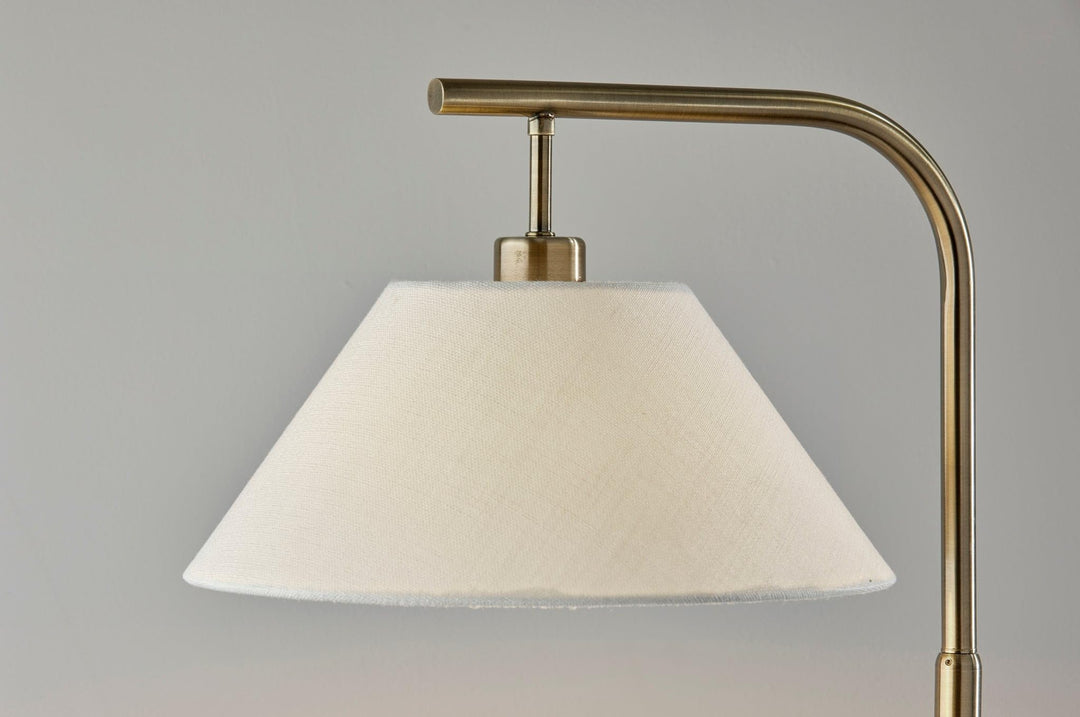 SIMPLEE ADESSO Hayes Floor Lamp Antique Brass - Diamond Home USA